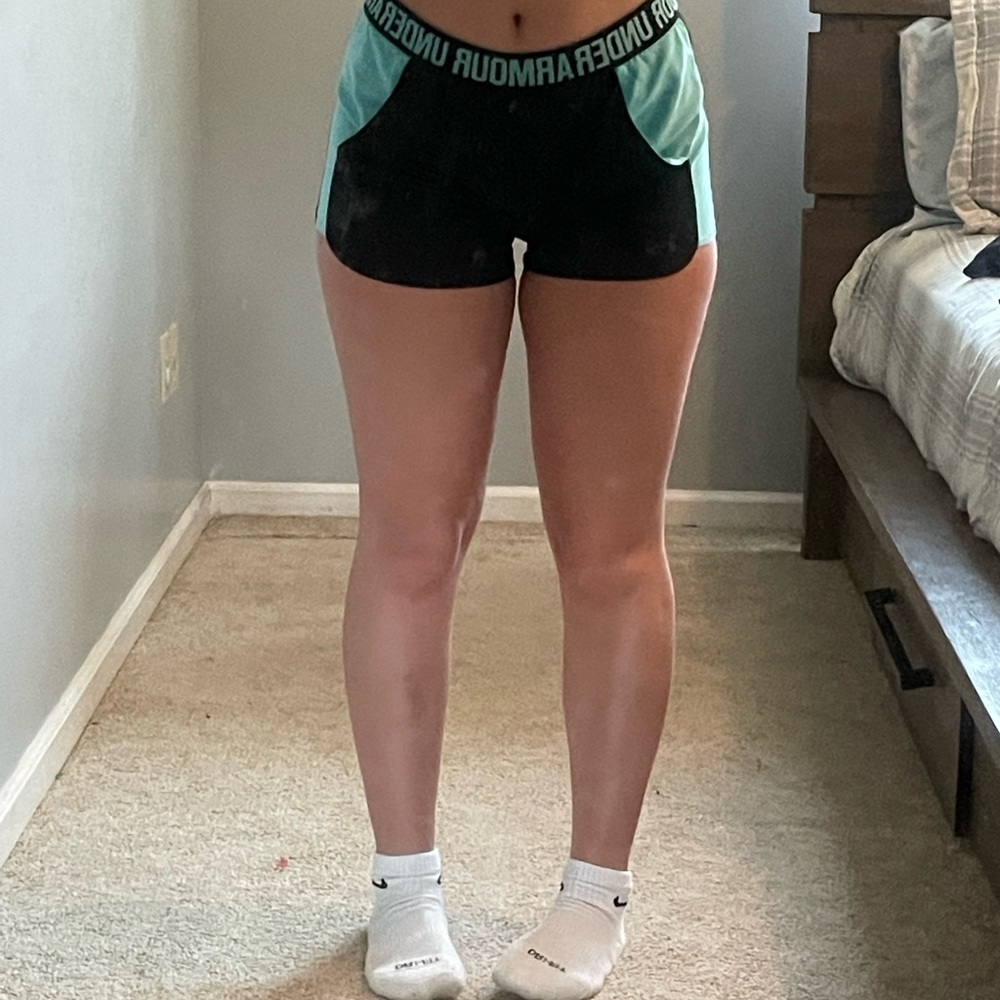 under armor athletic shorts size small/medium